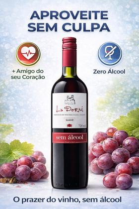 Imagem de Vinho Tinto sem Alcool Suave La Dorni 720ml