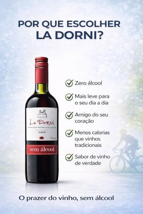 Imagem de Vinho Tinto sem Alcool Suave La Dorni 720ml