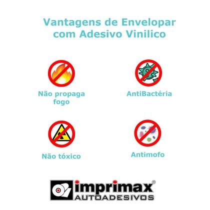 Imagem de vinil adesivo envelopamento 1Mx50cm branco Adherent Contact