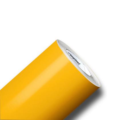 Imagem de Vinil adesivo lavavél cozinha 2Mx50cm Amarelo Ouro Adherent Contact