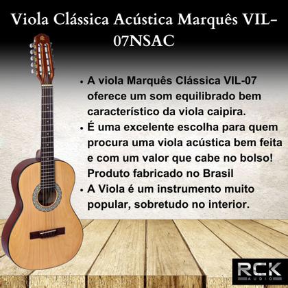 Imagem de Viola Clássica Acústica Marquês VIL-07NSAC