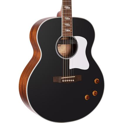 Imagem de Violão Elétrico Jumbo Cort CJ RETRO VBM Preto com Bag e Pré Fishman