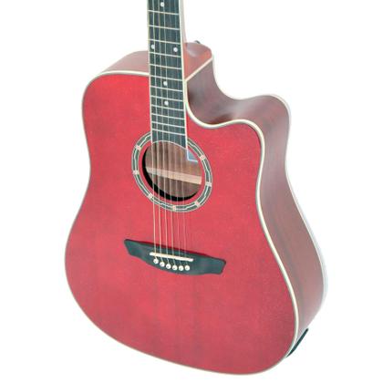 Imagem de Violão Elétrico Strinberg Cd40C Vermelho Cromo Folk 