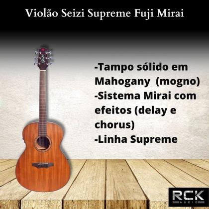 Imagem de Violão Eletroacústico Seizi Supreme Fuji Mirai