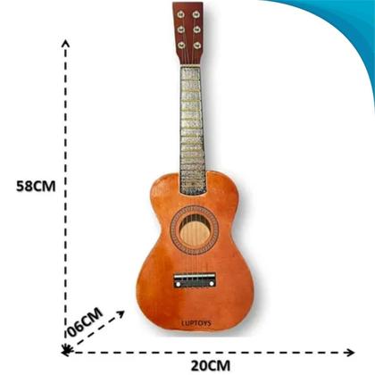 Imagem de Violão Infantil Grande Para Menino Cordas Resistentes