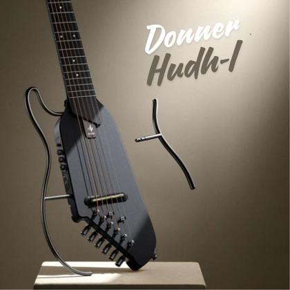 DONNER 　hush-i Donner Guitarra HUSH-I para viagens – Guitarra elétrica acústica