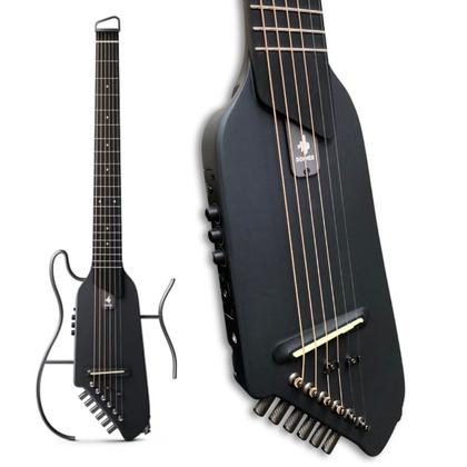 DONNER 　hush-i Donner Guitarra HUSH-I para viagens – Guitarra elétrica acústica