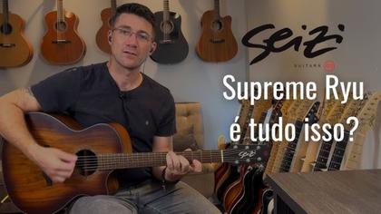 Imagem de Violão Seizi Supreme Ryu Mirai  Cutaway Koa com Bag