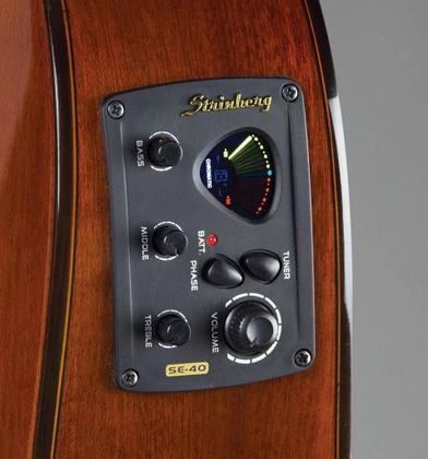 Imagem de Violão Strinberg Elétrico náilon Flat SL200 Natural Fosco