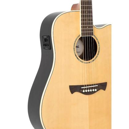 Imagem de Violao tagima dreadnought cutaway eq aco t/ spruce solido b/s black walnut toronto ntop