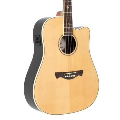 Imagem de Violao tagima dreadnought cutaway eq aco t/ spruce solido b/s black walnut toronto ntop