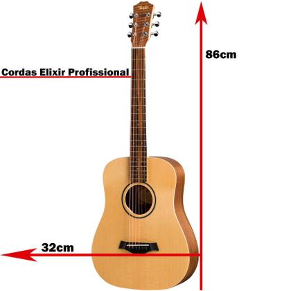Violão Taylor Baby Bt1e Natural Elétrico Com Afinador e Bag