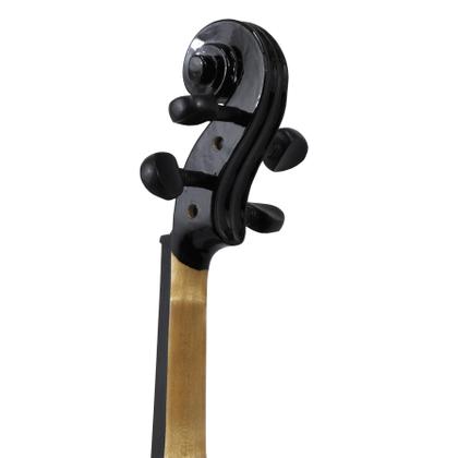 Imagem de Violino Orquezz Iniciante 4,4 Preto Madeira Laminada Com Estojo Arco e Breu Ajustado por Luthier Pronto para Tocar Z190B