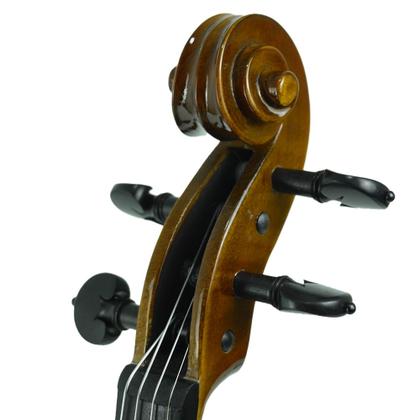 Imagem de Violino Orquezz Strad 4,4 Oficina Madeira Maciça Atiro e Abeto com Estojo Arco e Breu Ajustado por Luthier Z2540I