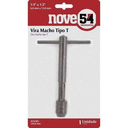 Imagem de Vira Macho Tipo T 1/4 à 1/2 POL 150 MM NOVE54