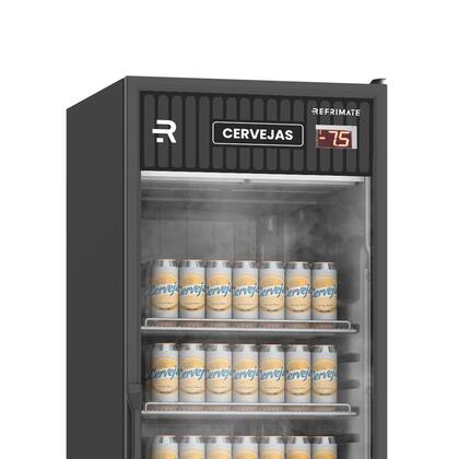 Imagem de Visa Cooler Cervejeiro Porta de Vidro -7,5 a 2ºC 570L VCCE570PVPB 220V - Refrimate