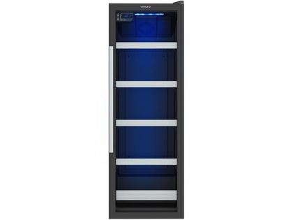 Imagem de Visa Cooler Expositor Cervejeiro Porta Vidro 200L Blue Light Expvqbl 200 - Venax Preto Fosco