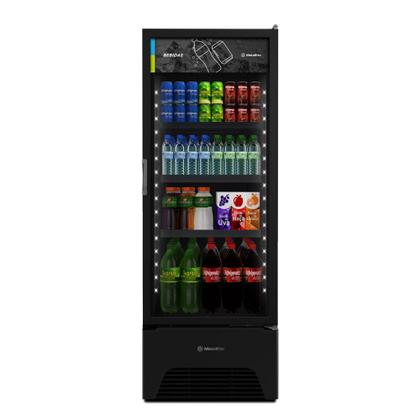 Imagem de Visa Cooler Refrigerador Expositor de Bebidas Vertical 2 a 8ºc 370/403L Vb40ah 220v All Black Metalfrio
