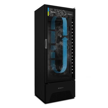 Imagem de Visa Cooler Refrigerador Expositor de Bebidas Vertical 2 a 8ºc 370/403L Vb40ah 220v All Black Metalfrio