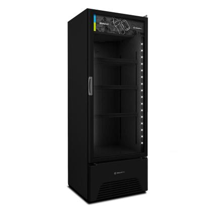 Imagem de Visa Cooler Refrigerador Expositor de Bebidas Vertical 2 a 8ºc 370/403L Vb40ah 220v All Black Metalfrio