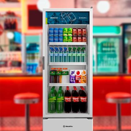 Imagem de Visa Cooler Refrigerador Expositor de Bebidas Vertical 2 a 8ºc 370/403l Vb40al 127v Branco - Metalfrio