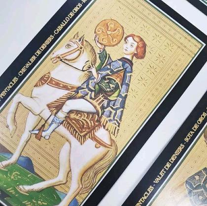 【美品2個セット】Visconti Tarots 現行＋絶版 Visconti Tarots Gold Foil Deck - Lo Scarabeo - Loja e Editora