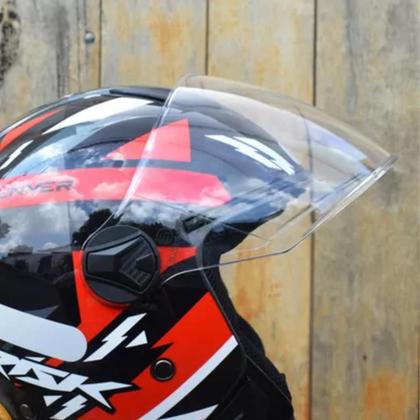 Imagem de Viseira Capacete Aberto Norisk Orion Fumê Original.