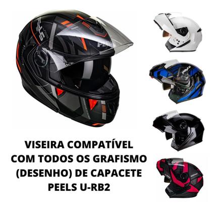 Imagem de Viseira Cristal Capacete Peels Urban U-rb2 Original 2019
