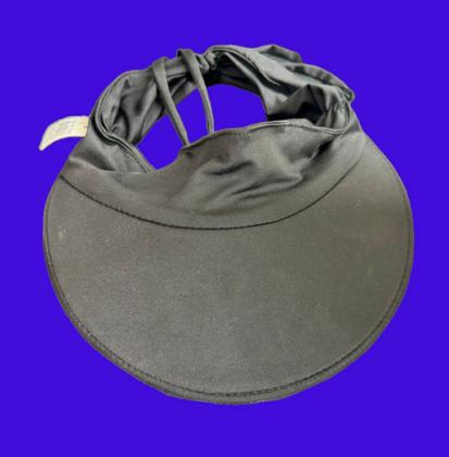 Imagem de Viseira Feminina Preta Com Elástico Ajustável de poliester