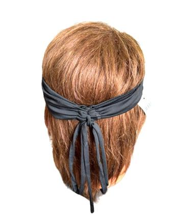 Imagem de Viseira Feminina Preta Com Elástico Ajustável de poliester