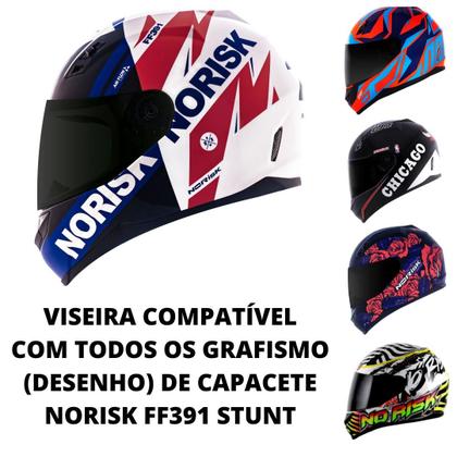 Imagem de Viseira Fume Capacete Norisk Razor FF391 FF389 Ls2 FF369