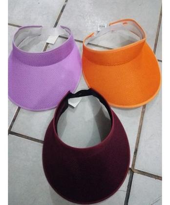 Imagem de Viseira Praia Simples Elástico Tipo Juju Tecido Leve Aba13cm