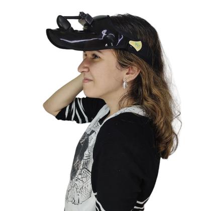 Imagem de Viseira Ventilador Chapeu Helice Praia Piscina Verao Caminhada Academia Corrida Sol Calor