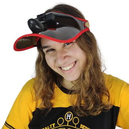 Imagem de Viseira Ventilador Esporte Lazer Chapeu Corrida Academia Caminhada Sol Praia Piscina Mar