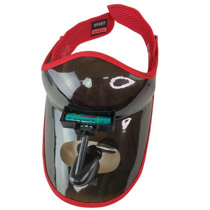 Imagem de Viseira Ventilador Esporte Lazer Chapeu Corrida Academia Caminhada Sol Praia Piscina Mar