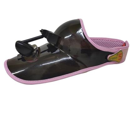 Imagem de Viseira Ventilador Piscina Sol Praia Lazer Chapeu Helice Verao Calor Academia Corrida Caminhada