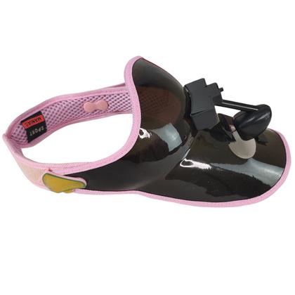 Imagem de Viseira Ventilador Piscina Sol Praia Lazer Chapeu Helice Verao Calor Academia Corrida Caminhada