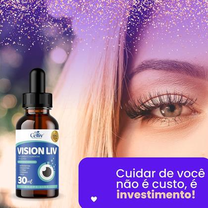 Imagem de Vision Liv- Astaxantina, Zeaxantina, Luteína, Vitaminas e Zinco 30ml Celliv