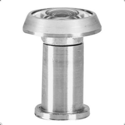 Imagem de Visor Olho Mágico P/ Porta Portão Latão Cromado Brasfort