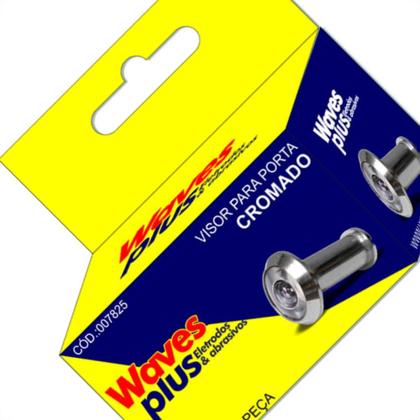 Imagem de Visor P/Porta Cromado Waves