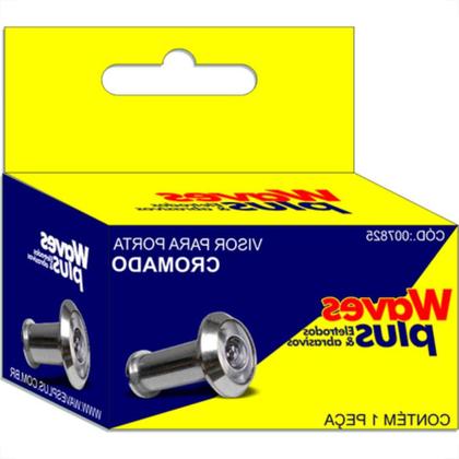 Imagem de Visor P/Porta Cromado Waves