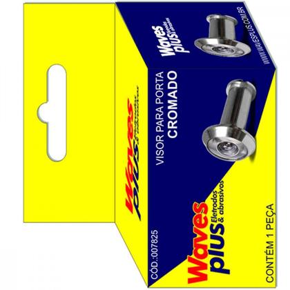 Imagem de Visor P/Porta Cromado Waves