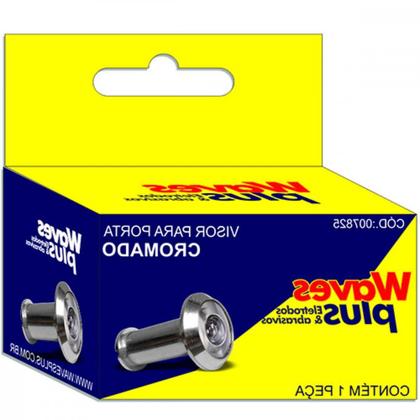 Imagem de Visor P/Porta Cromado Waves