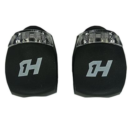 Imagem de Vista Light Diant/Tras 2 Led Silicone Preto High One C/ Viso Acrílico