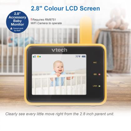 Imagem de Visualizador de monitor de bebê VTech RM2701 2.8 com câmera WiFi RM9751