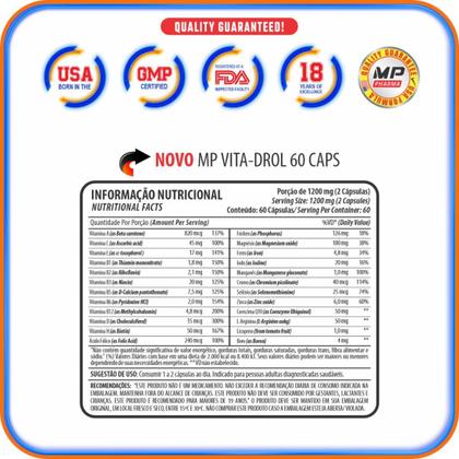 Imagem de Vita-Drol Multivitamínico Maxeffect Pharma 60 Caps