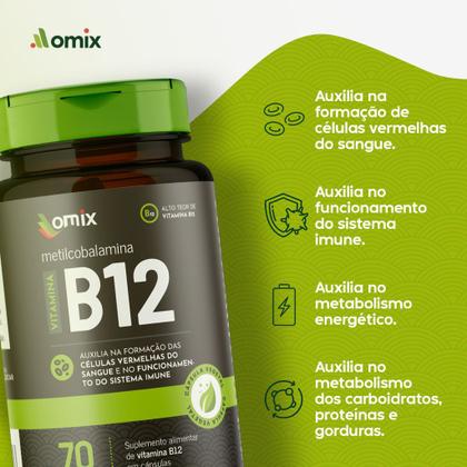 Imagem de Vitamina B12 - 70 cápsulas