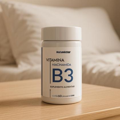 Imagem de Vitamina B3 Niacina 60 Capsulas Natunéctar Niacinamide
