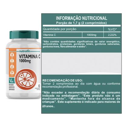 Imagem de Vitamina C 1000 mg 60 comprimidos Nutralin