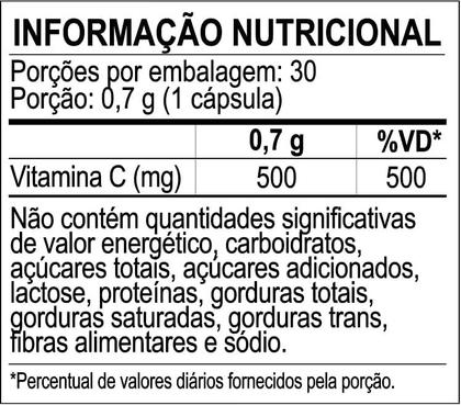 Vitamina C 500mg Sanavita 30caps Imagem de Vitamina C 500mg Sanavita 30caps